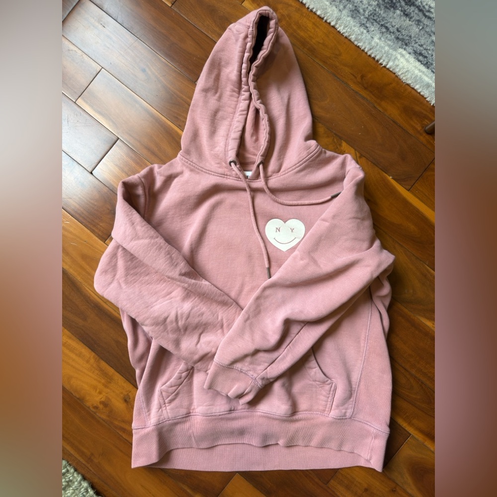 New York or Nowhere Pink Hoodie Size L